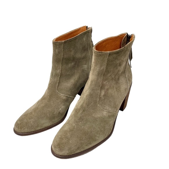 Madewell EUC Ames Suede Ankle Boots SZ 11 Brown Olive Green - Picture 2 of 11